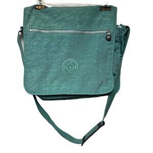 Kipling Expandable Teal Satchel